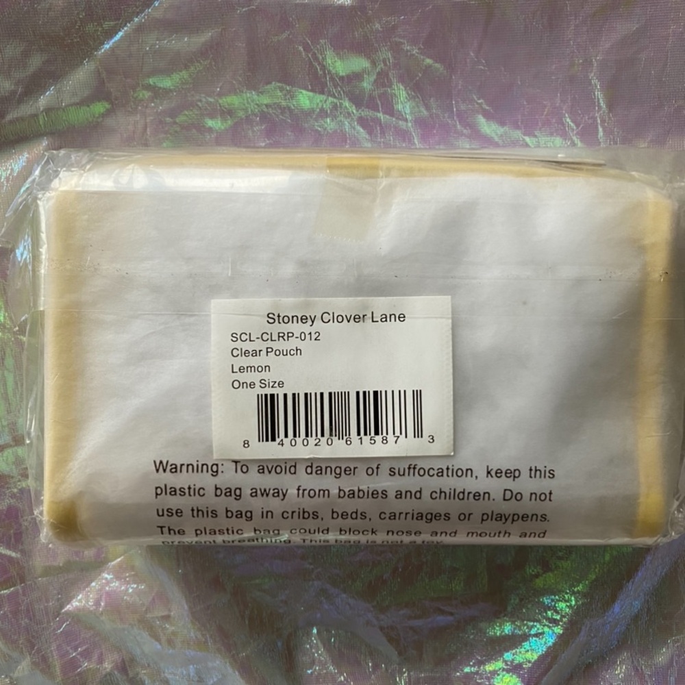 🍋 Stoney Clover Lane Lemon travel pouch